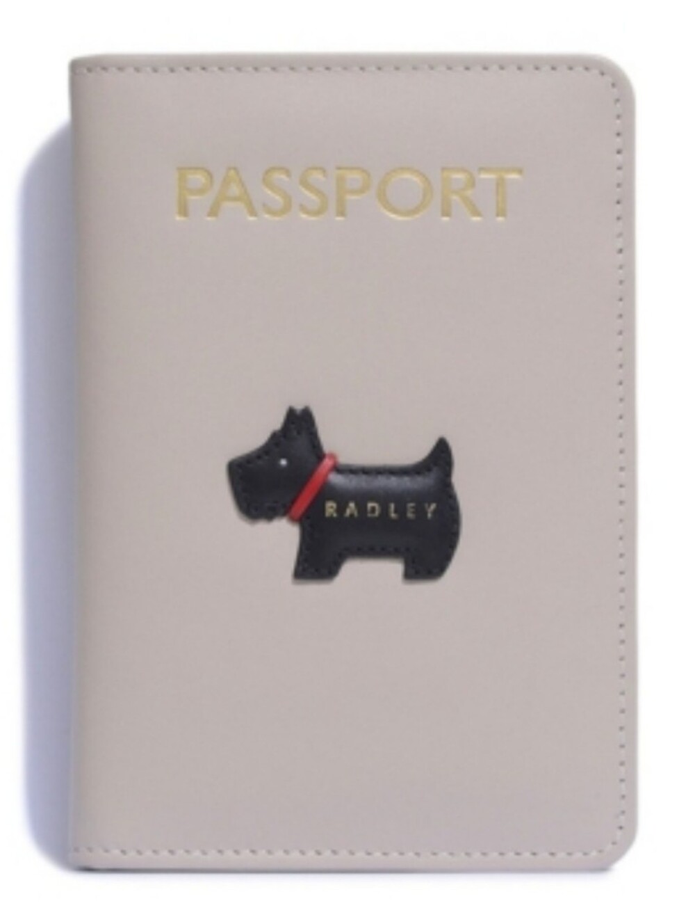 Radley London Heritage Dog Outline Passport Cover - Dove Grey NWT